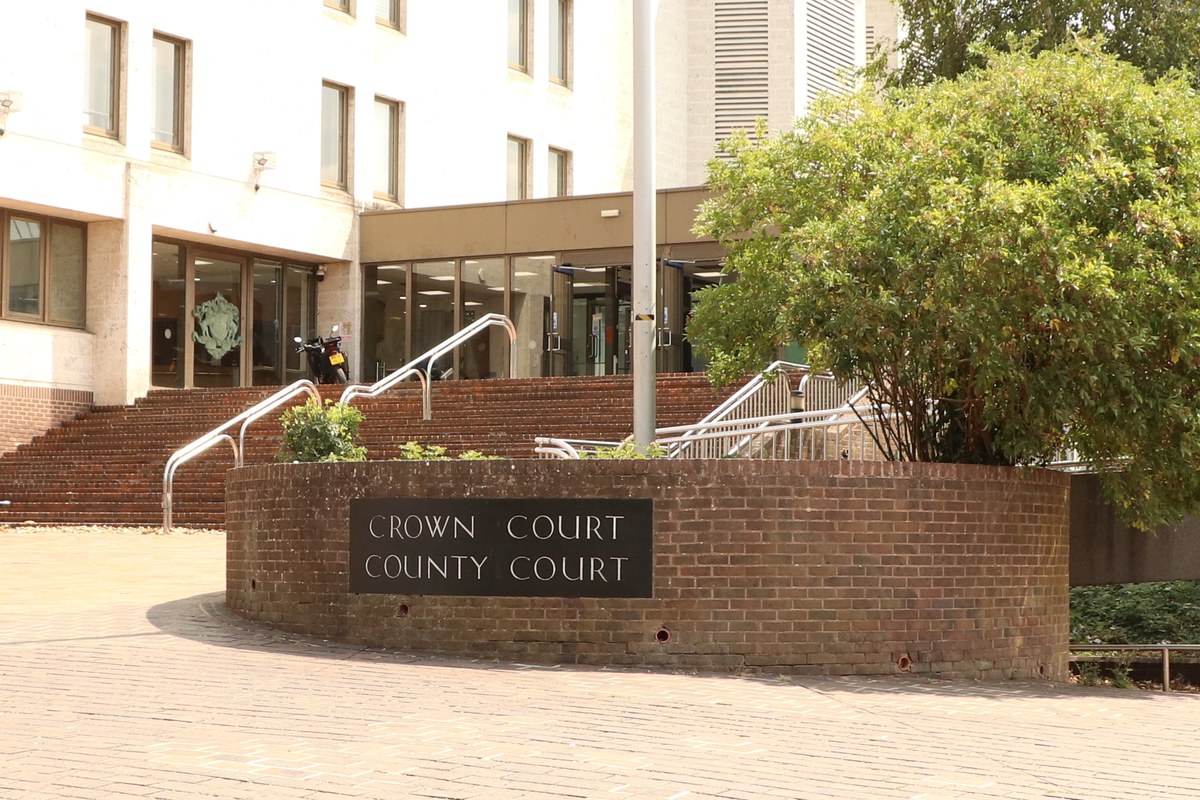 The Crown Court and County Court entrance — where drivers on 9 points can face a summons for any new offence