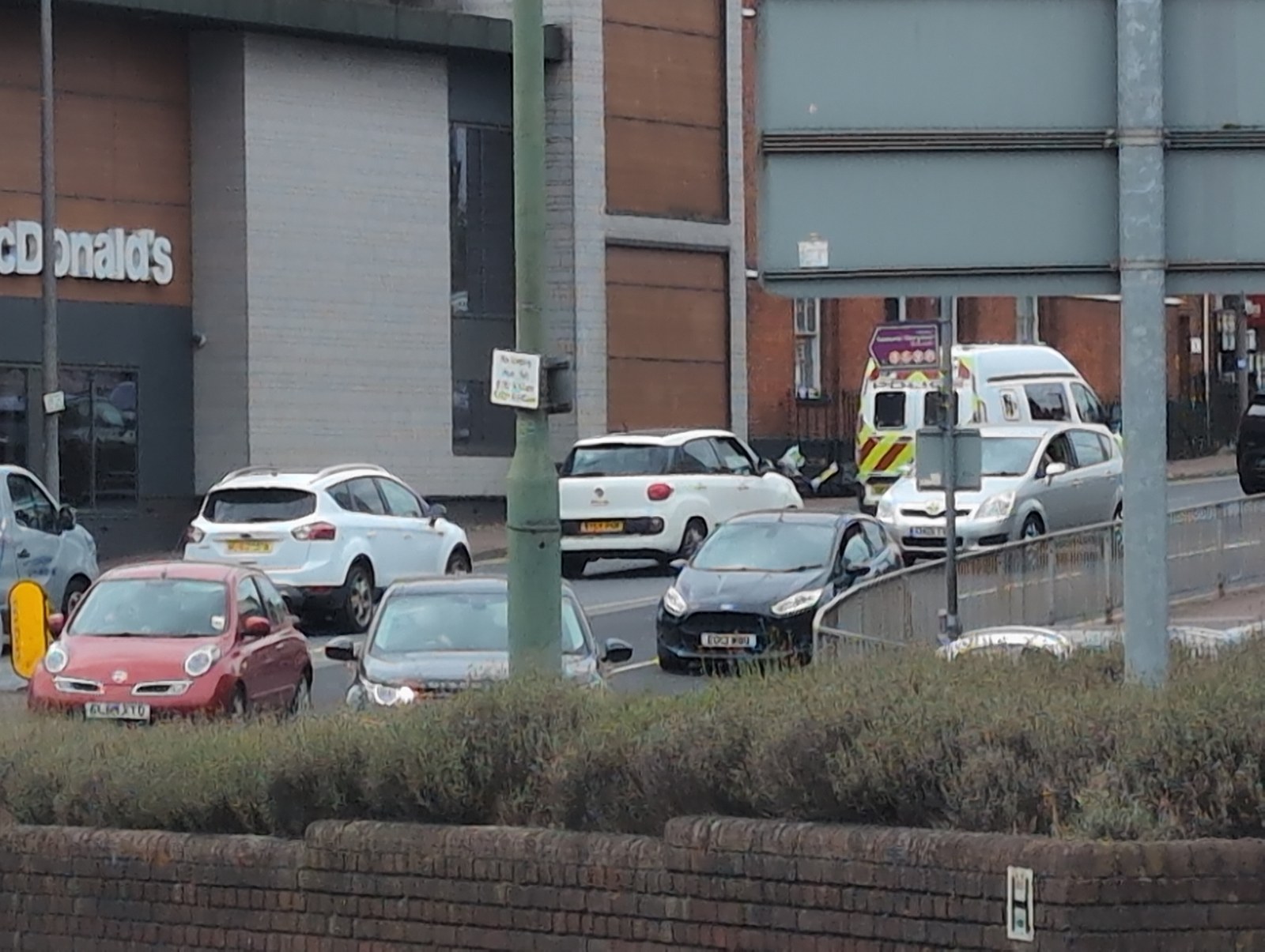 An enforcement van among parked cars -- what happened when one Driver blocked a camera van