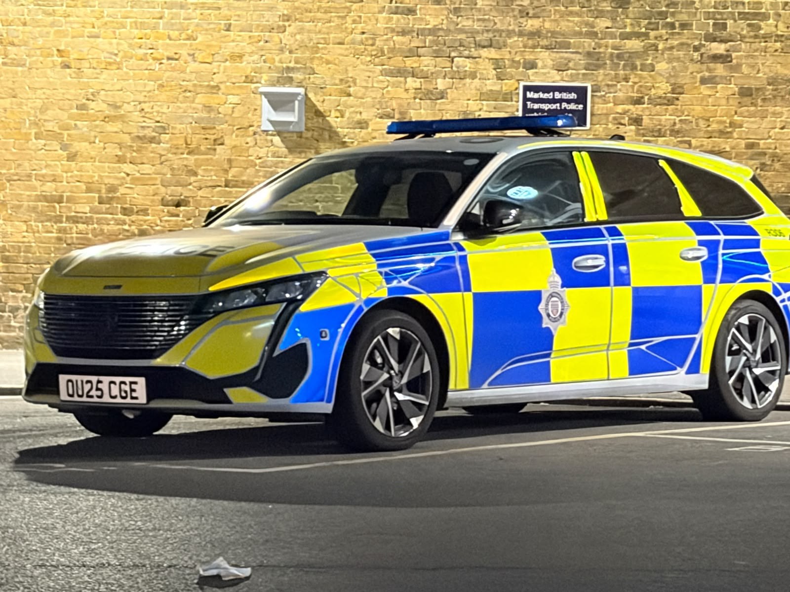 UK police car - the roadside stop that starts many speeding cases