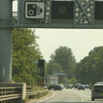 Overhead motorway gantry signage, like the M1 variable limits that banned a Government minister at 68mph