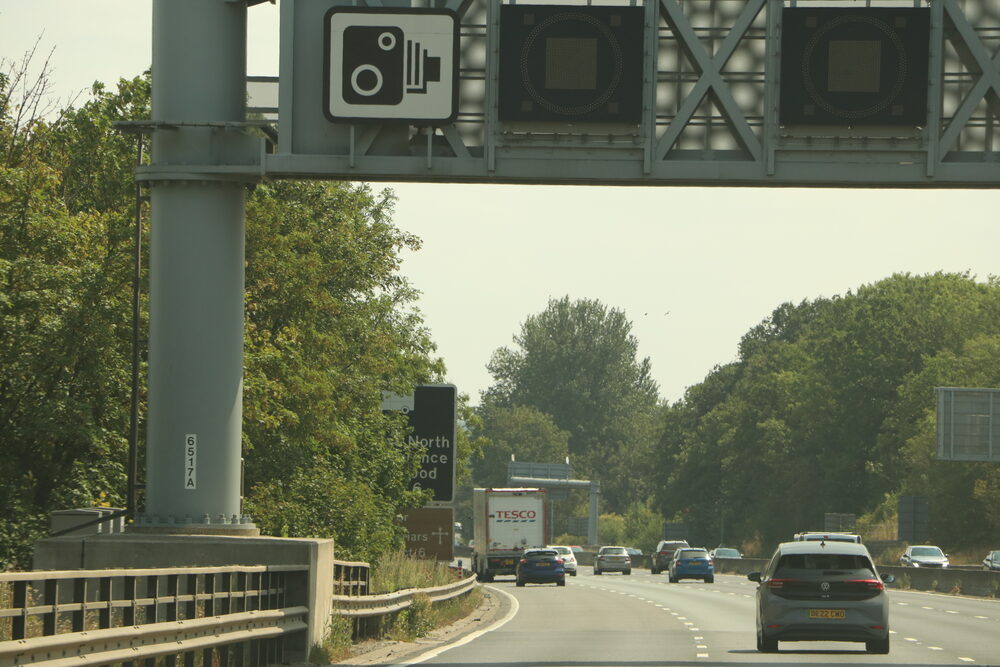 A marked police car with full livery and light bar -- officers can stop any driver without giving a reason