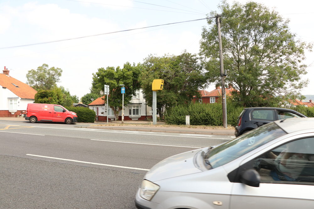A marked police car with full livery and light bar -- officers can stop any driver without giving a reason